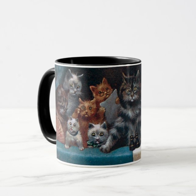Caneca Calico e Tabby Kittens ・ H. Maguire (Frente Esquerda)