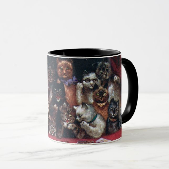 Caneca Calico e Tabby Kittens ・ H. Maguire (Frente Esquerda)