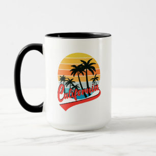 Caneca California Retro Sunset E Palm Treuja