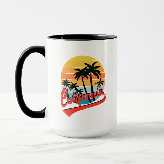 Caneca California Retro Sunset E Palm Treuja (Esquerda)