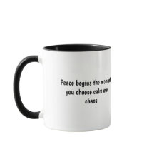 Calm Over Chaos Quote Mug-Motivation Coffee Cup