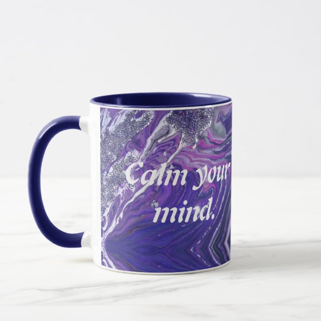 Caneca "Calma A Sua Mente" Café Mug (Esquerda)