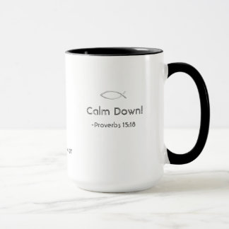 Caneca Calma! gotGod316.com Escritura