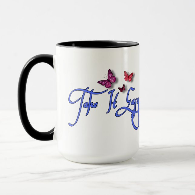 Caneca Calma - Mug de café motivador (Esquerda)