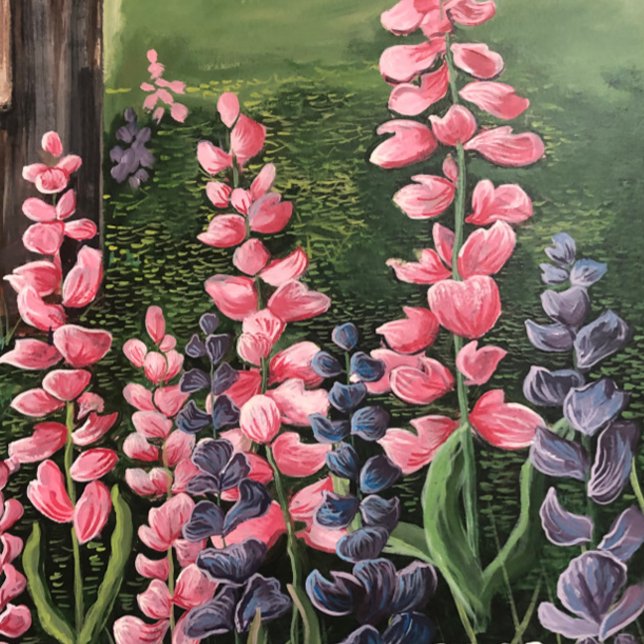 Caneca Cama de Arte Original de Flores Selvagens (Wild Flowers on the side of the Road. Make for a wonderous Painting,)