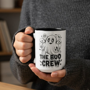 Caneca Cama de Boo Crew Halloween - Cute Spooky Ghost Cof