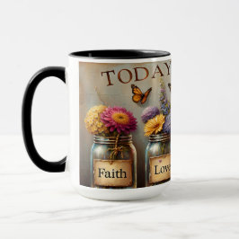 Caneca Cama De Cerâmica Colorida, Hoje Eu Escolho...