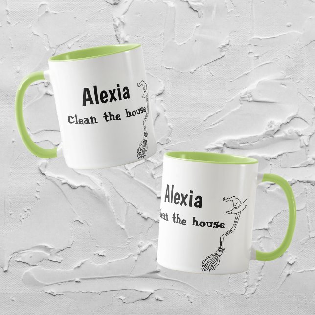 Caneca Cama de Cotação de Limpeza Engraçado Personalizada (Criador carregado)