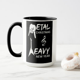 Caneca Cama de Natal de Metal Pesado
