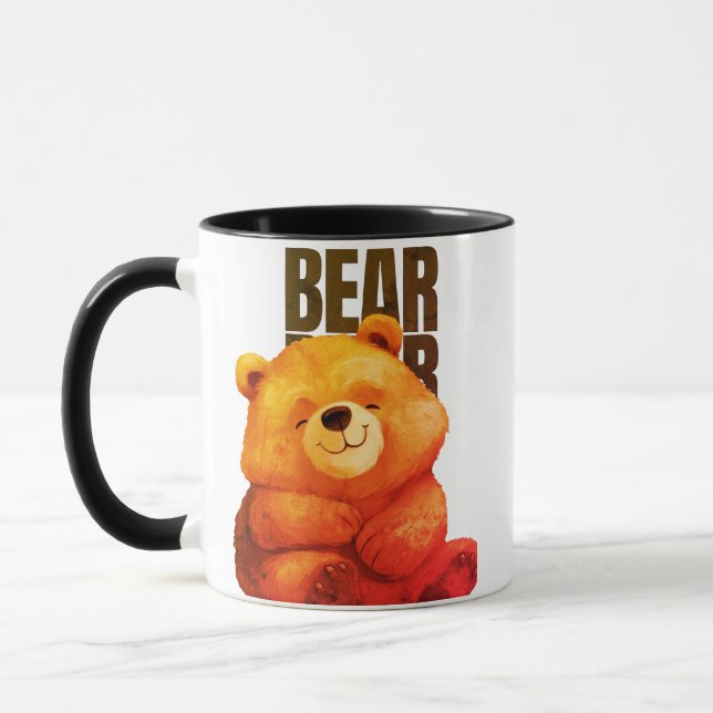Caneca Cama de Urso Cinto - Design único para Amantes de  (Esquerda)