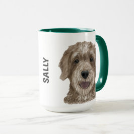 Caneca Cama Personalizada de Cobra d'Água de Goldendoodle