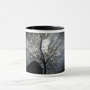 Caneca Camarão-Campo com Céu e Árvores-negras