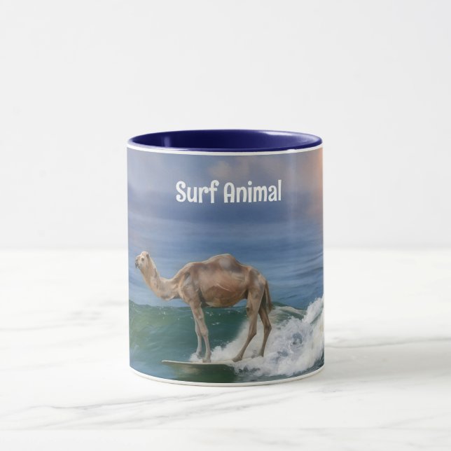Caneca Camel Surfing on a Wave Fun Personal Mug Cup (Centro)