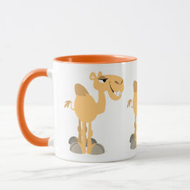 Caneca Camelo de Cartoon Bonito Sorridente