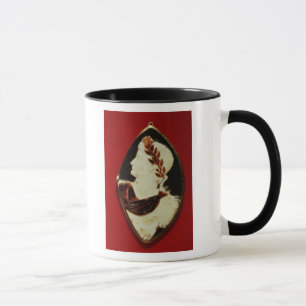 Caneca Cameo de Sardonyx que carrega o perfil de Tiberius