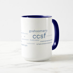 Caneca Câmera azul CCSF Hashtag 15-oz