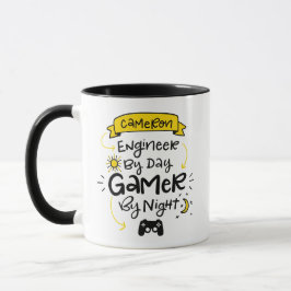 Caneca Cameron, Engenheiro - Jogador, Carta Personalizada