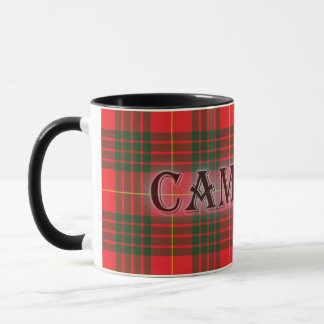 Caneca Cameron Tartan com o Sobrenome