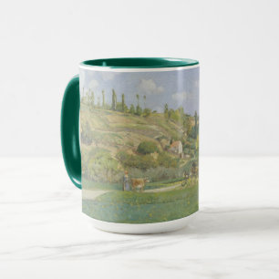 Caneca Camille Pissarro   um Cowherd em Valhermeil,