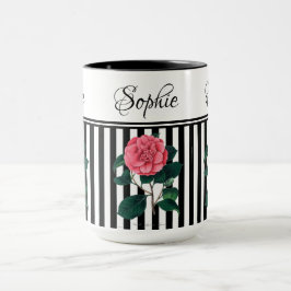 Caneca Camillia Floral Mug Rosa