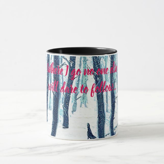 Caneca Caminhando pela Floresta de Neve (Centro)