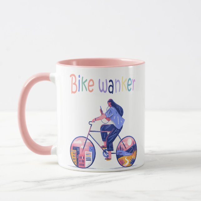 Caneca  Caminhante de bicicleta,Caminhante de bicicleta,C (Esquerda)