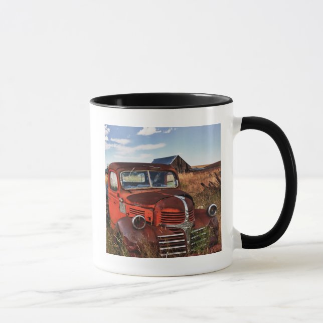 Caneca Caminhão alaranjado de oxidação de Dodge com (Direita)