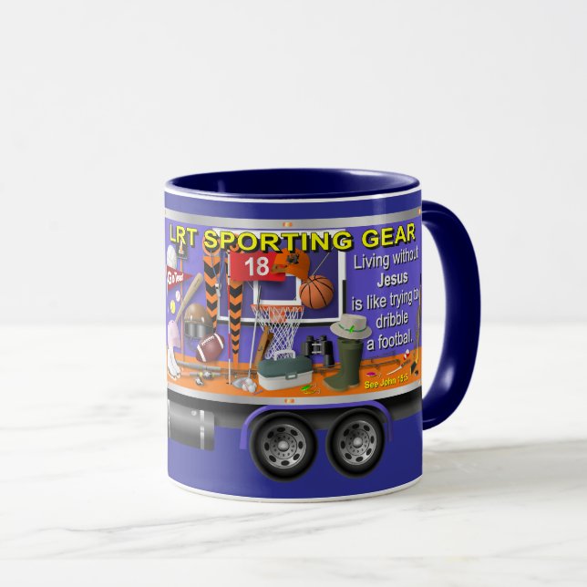 Caneca Caminhão de artes esportivas (Frente Esquerda)