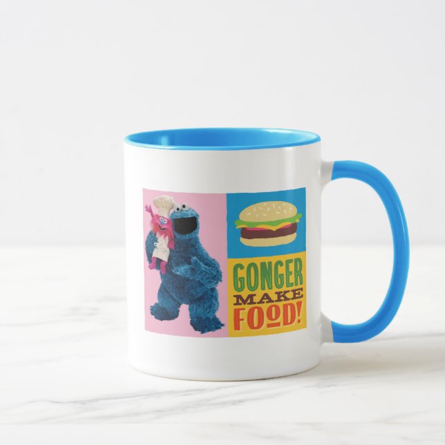 Caneca Caminhão de Comida do Monstro dos Biscoitos | Gong (Direita)