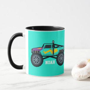 Caneca Caminhão Monstro da Corrida, para Meninos e Menina