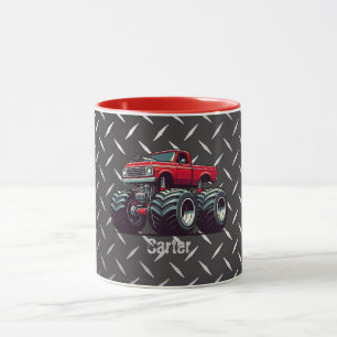 Caneca Caminhão monstro vermelho