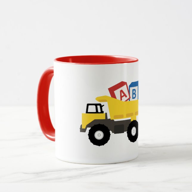 Caneca Caminhões de Construção de Caminhões ABC (Frente Esquerda)