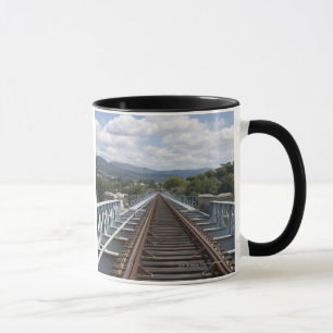 Caneca Caminhos de ferro sobre a ponte de Eiffel