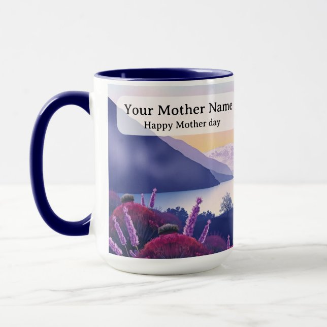 Caneca Caminhos de Tricô de Heather Thistle Lake (Esquerda)