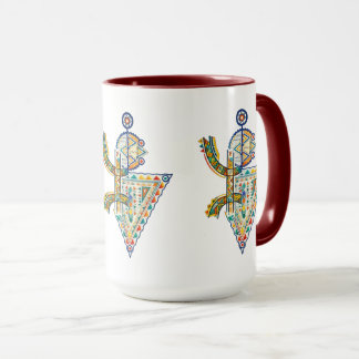 Caneca Camisa Amazigh Geométrica Tribal Amazigh