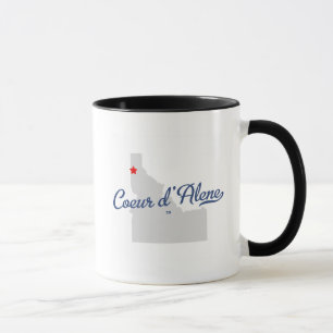Caneca Camisa da identificação de Coeur D'alene Idaho