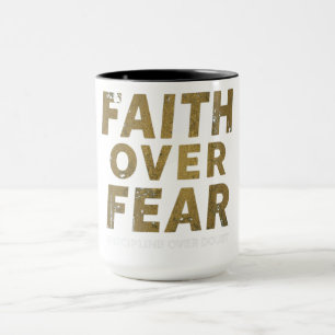 Caneca Camisa de Academia Cristã   Motivação de Treino Fé
