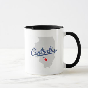 Caneca Camisa de Centralia Illinois IL