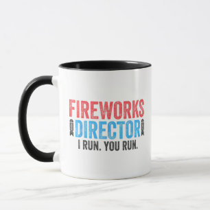 Caneca Camisa de Diretor de Fogos de Artifício 4 de Julho