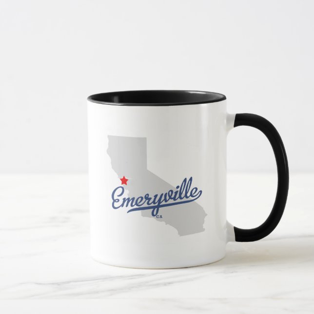 Caneca Camisa de Emeryville Califórnia CA (Direita)