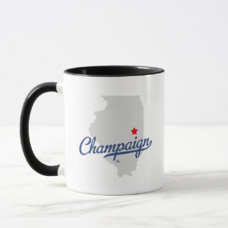 Caneca Camisa de Illinois IL do campo