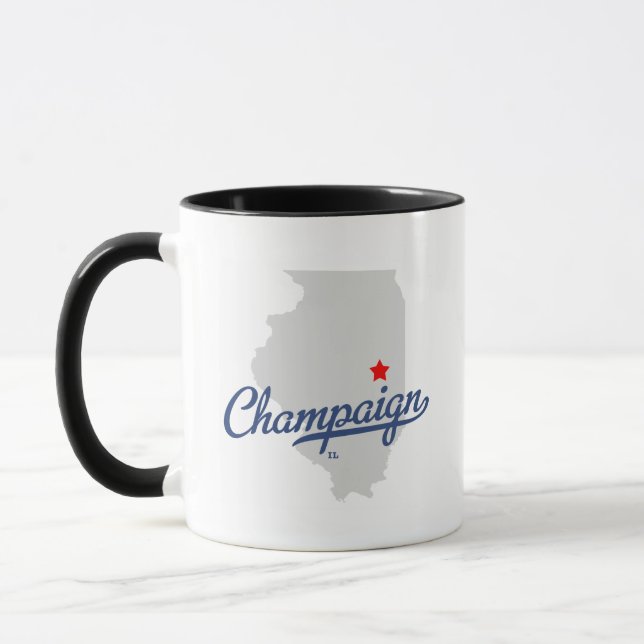 Caneca Camisa de Illinois IL do campo (Esquerda)