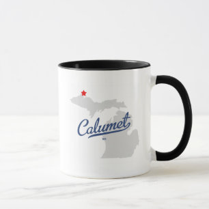 Caneca Camisa de Michigan MI do Calumet