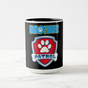 Caneca Camisa de patrulha do irmão - Pai do cachorro Pre