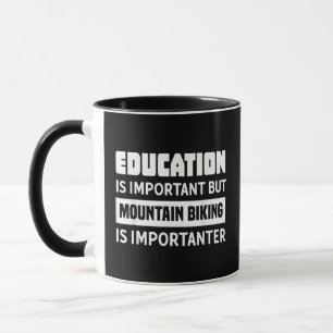 Caneca Camisa engraçada de bicicleta de montanha - Bicicl