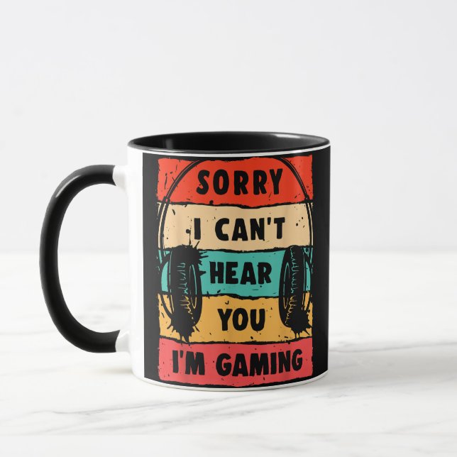 Caneca Camisa Engraçada de Jogadores para Jovens Jovens J (Esquerda)