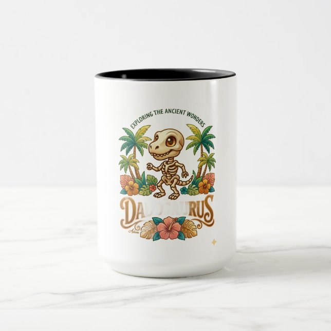Caneca Camisa Manga Longa Darius Esqueleto Dinossauro (Centro)