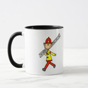 Caneca Camisas do Bombeiro com Escada e Presentes