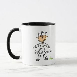 Caneca Camisas e Presentes de Zebra para se Vestir