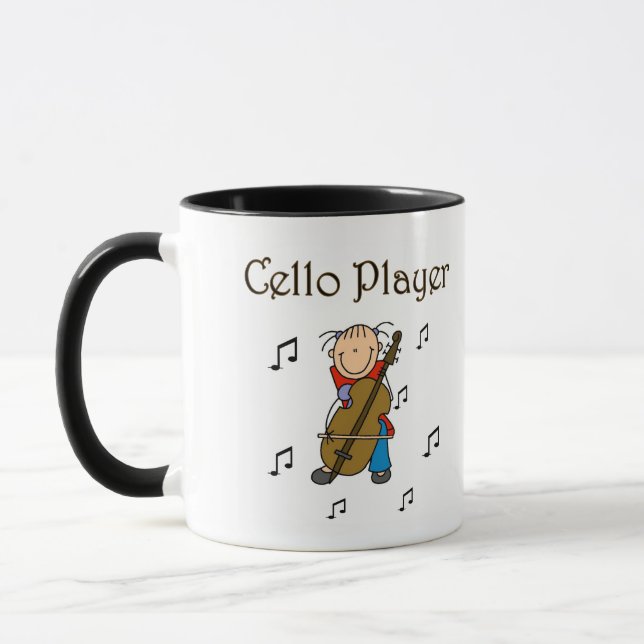 Caneca Camisas e Presentes para Violoncelista (Esquerda)